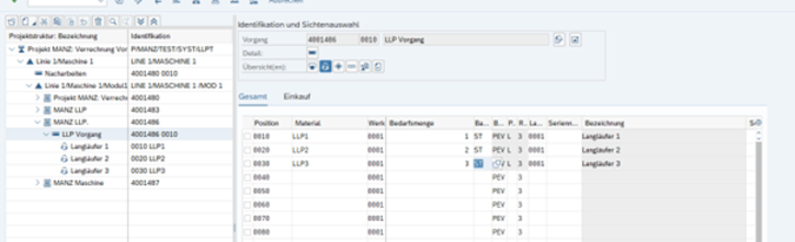 Zuordnung zum Netzplanvorgang mit Erzeugung der Vorplanung. (BILD: CONSILIO GmbH)