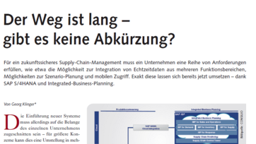 Zukunftsfähiges SCM: Der Weg ist lang – gibt es keine Abkürzung?