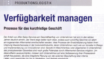 Ersatzteilmanagement – Prozesse für das kurzfristige Geschäft